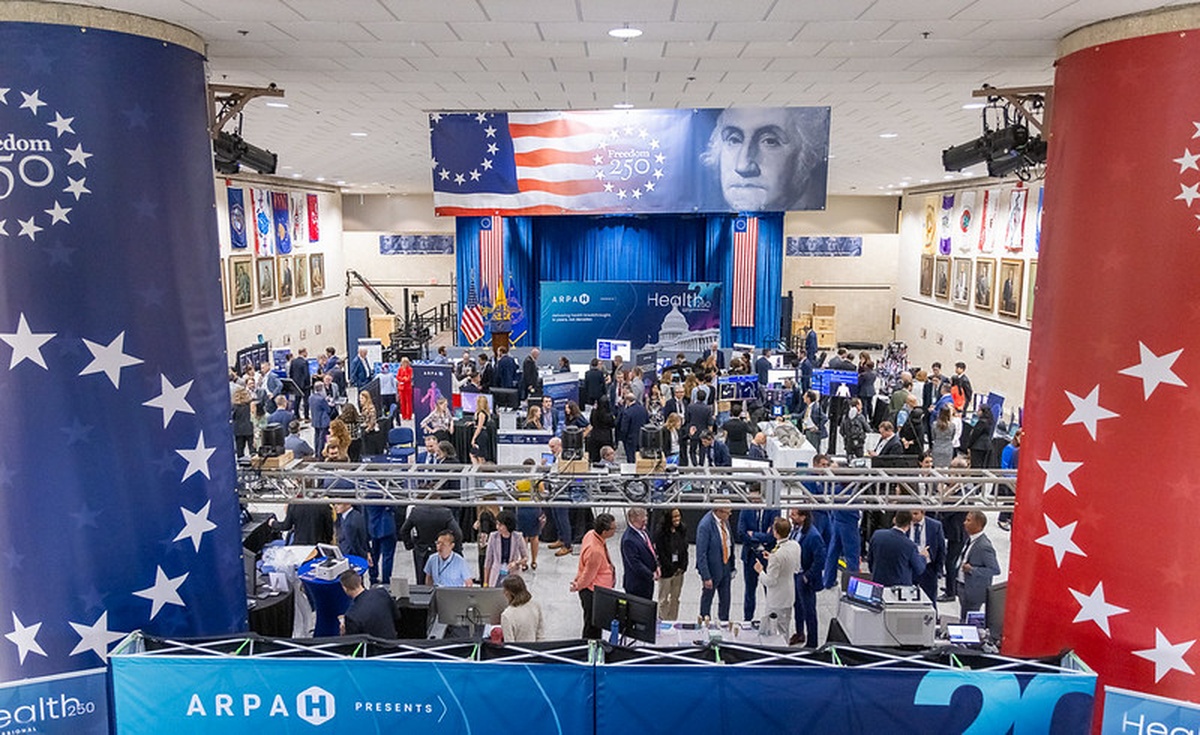 The Health 250 Congressional Demo Day floor at the Hubert H. Humphrey Building